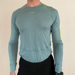 Icebreaker Merino Blend 125 ZoneKnit Long-Sleeve Crew. Baselayer. Men’s Medium.
